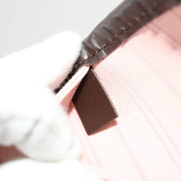 LOUIS VUITTON Damier Ebene Rose Valerine Neverfull MM Totebag N41603 - Picture 11 of 16